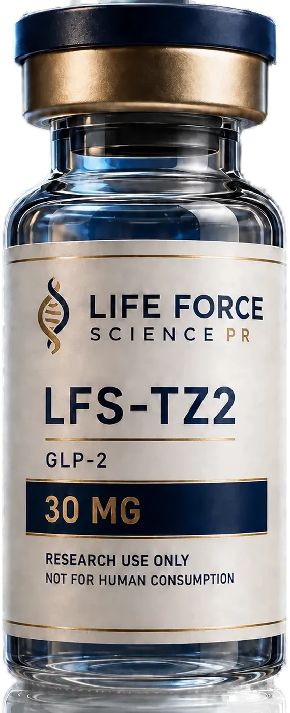 LFS-TZ2 GLP-2 research vial — Life Force Science PR