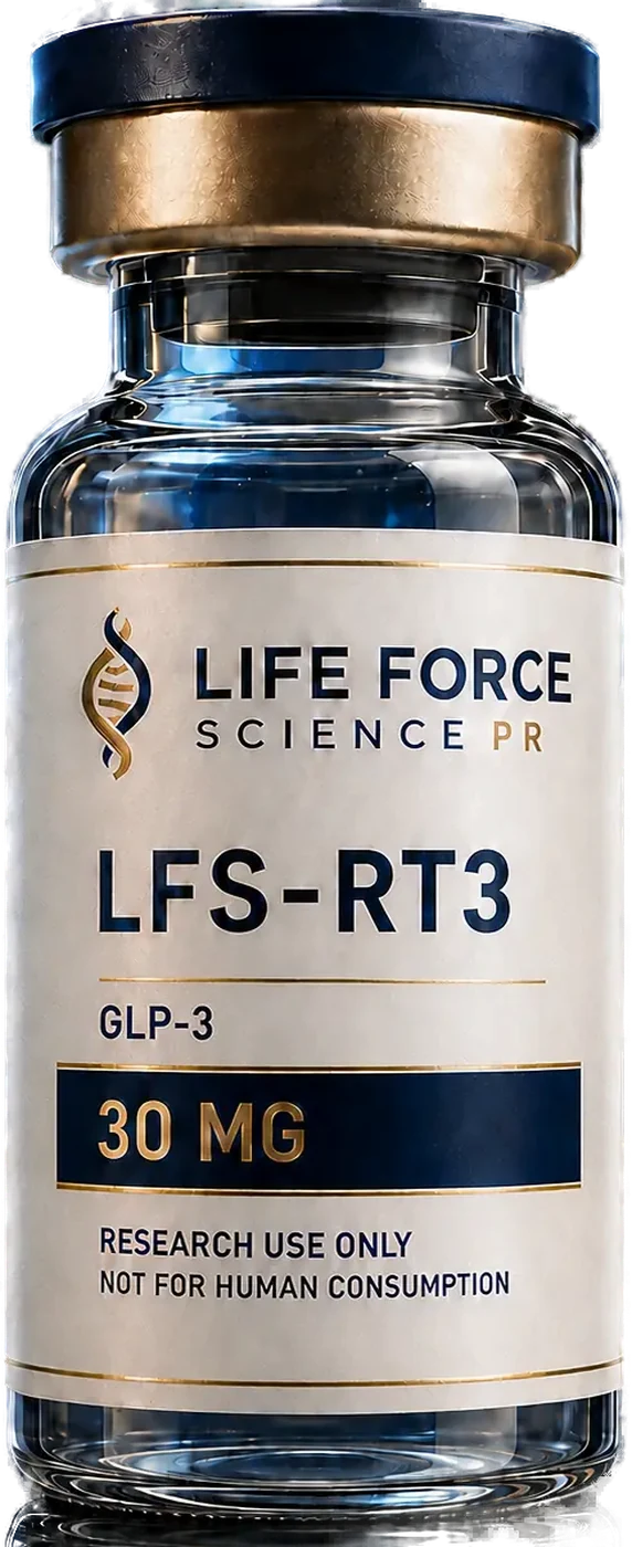 LFS-RT3 GLP-3 research vial — Life Force Science PR